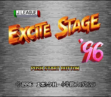 J.League Excite Stage '96 (Japan) (Rev 1) screen shot title